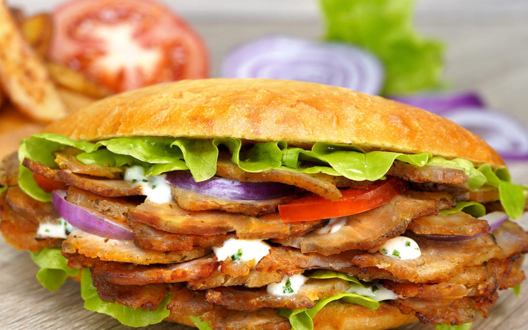 Broches de Kebab Méditerranéennes – dinde veau